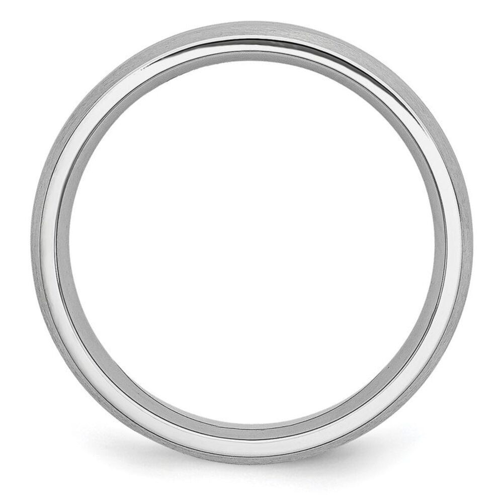 Chisel Cobalt Satin & Polished Grooved 6mm Band - image 2